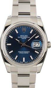 Rolex Date 115200 Blue