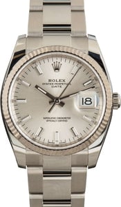 Rolex Date 115234 Silver Dial