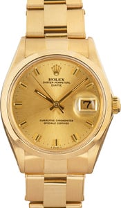 Rolex Date 1500 Champagne Dial