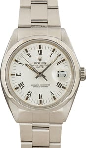 Rolex Date 1500 White Dial