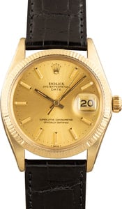 Pre Owned Rolex Date 1503 Champagne Dial