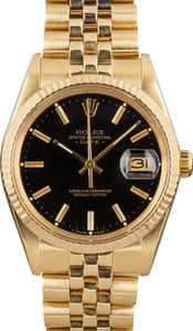 Rolex Date 15037 Yellow Gold Jubilee Band