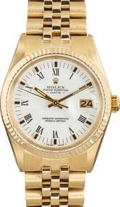 Rolex Date 15037 Yellow Gold Jubilee