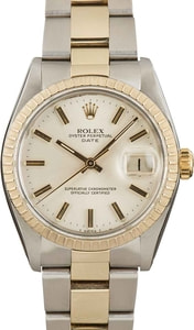 Rolex Date 1505 Silver Dial