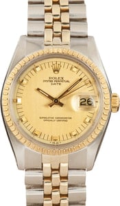 Rolex Date ref 1505 Stainless Steel & Yellow Gold