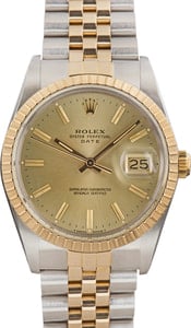 Rolex Date 15053 Champagne Dial