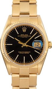 Rolex Date 15238 18k Yellow Gold Oyster