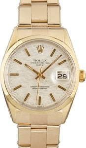 Pre-Owned Rolex Date 1550 Yellow Gold