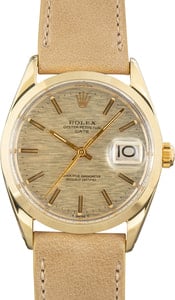 Rolex Date Ref 1550 Champagne Textured Dial