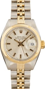 Ladies Rolex Date 6916 Silver Dial