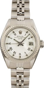 Used Rolex Date 6917 White Roman Dial