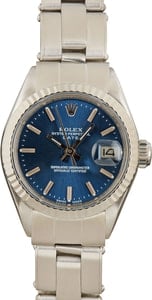 PreOwned Rolex Date 6917 Blue Dial