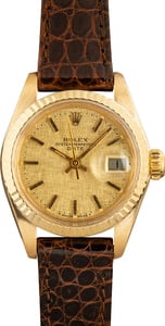 Rolex Ladies Date 6917 Linen Dial