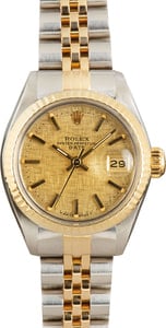 Rolex Ladies Date 6917 Linen Dial