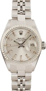 Pre-Owned Rolex Date 6917 Silver Dial