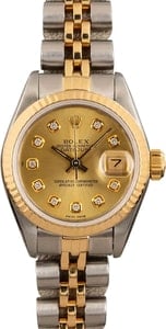 Lady Rolex Datejust 69173 Diamond Dial