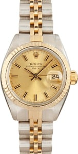 Ladies Rolex Date 6917 Stainless Steel & Yellow Gold