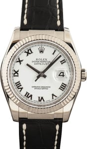 Rolex Datejust ref 116139 White Dial