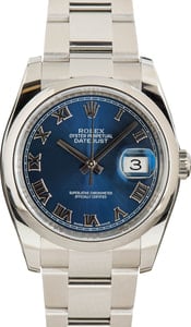 Rolex Datejust 116200 Blue Roman Dial