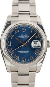 Mens Rolex Datejust 116200 Blue Dial