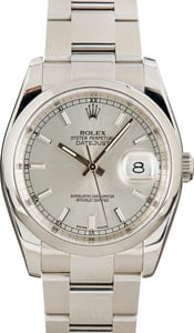 Pre-Owned Rolex Datejust 116200 Silver Index