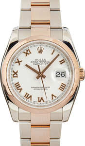 Rolex Datejust 116201 Stainless Steel & 18k Everose Gold