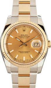 Rolex Datejust 116233 Champagne Index Dial