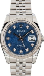 Rolex Datejust Ref 116234 Jubilee Diamond Dial