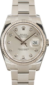 PreOwned Rolex Datejust 116234 Silver Dial