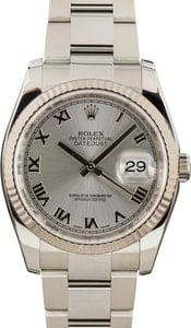 Rolex Datejust 116234 Silver Roman