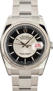 Pre-Owned Rolex Datejust 116234 Tuxedo Dial Watch