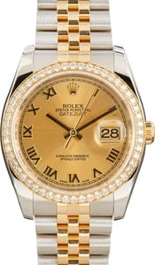 Pre Owned Rolex Datejust 116243 Diamond Bezel & Dial