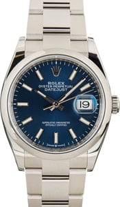 Pre-owned Rolex Datejust 126200 Stainless Steel Oyster