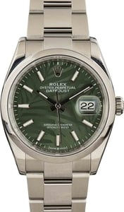 Rolex Datejust 126200 Green Palm Motif Dial