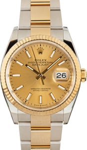 Pre-Owned Rolex Datejust 126233 Champagne Index Dial