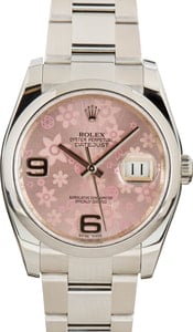 Rolex Datejust 116200 Pink Floral Dial