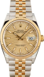 Rolex Datejust 126233 Champagne Fluted Motif Dial