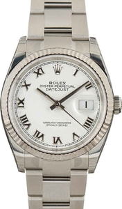 Rolex Datejust 126234 White Roman Dial