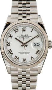 Rolex Datejust 126234 White Roman Dial