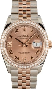 Rolex Datejust 36 Ref 126281 Steel & 18k Everose Gold