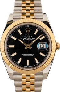 Rolex Datejust Mens 2Tone Gold Stainless Steel Watch with Silver Dial 1601 (Sku B2092262BCMT)