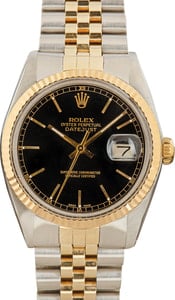 Rolex Datejust Two-Tone 16013 Black Dial