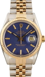 Rolex Datejust 16013 Blue Dial