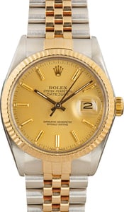 Datejust Rolex 16013 Champagne Dial