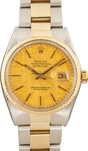 Rolex Oyster Datejust 16013 Linen Dial