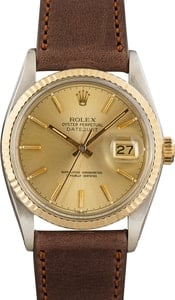 Rolex Datejust 16013 Steel & 18k Yellow Gold