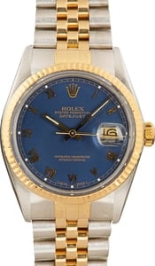 Rolex Datejust 16013 Blue Roman