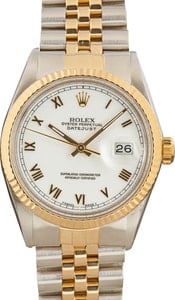 Used Rolex Datejust 16013 White Dial