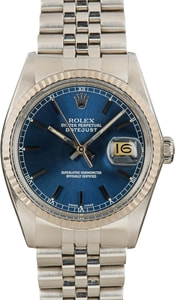 Used Rolex Datejust 16014 Blue Dial