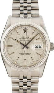 Rolex Datejust 16014 Silver Index Dial